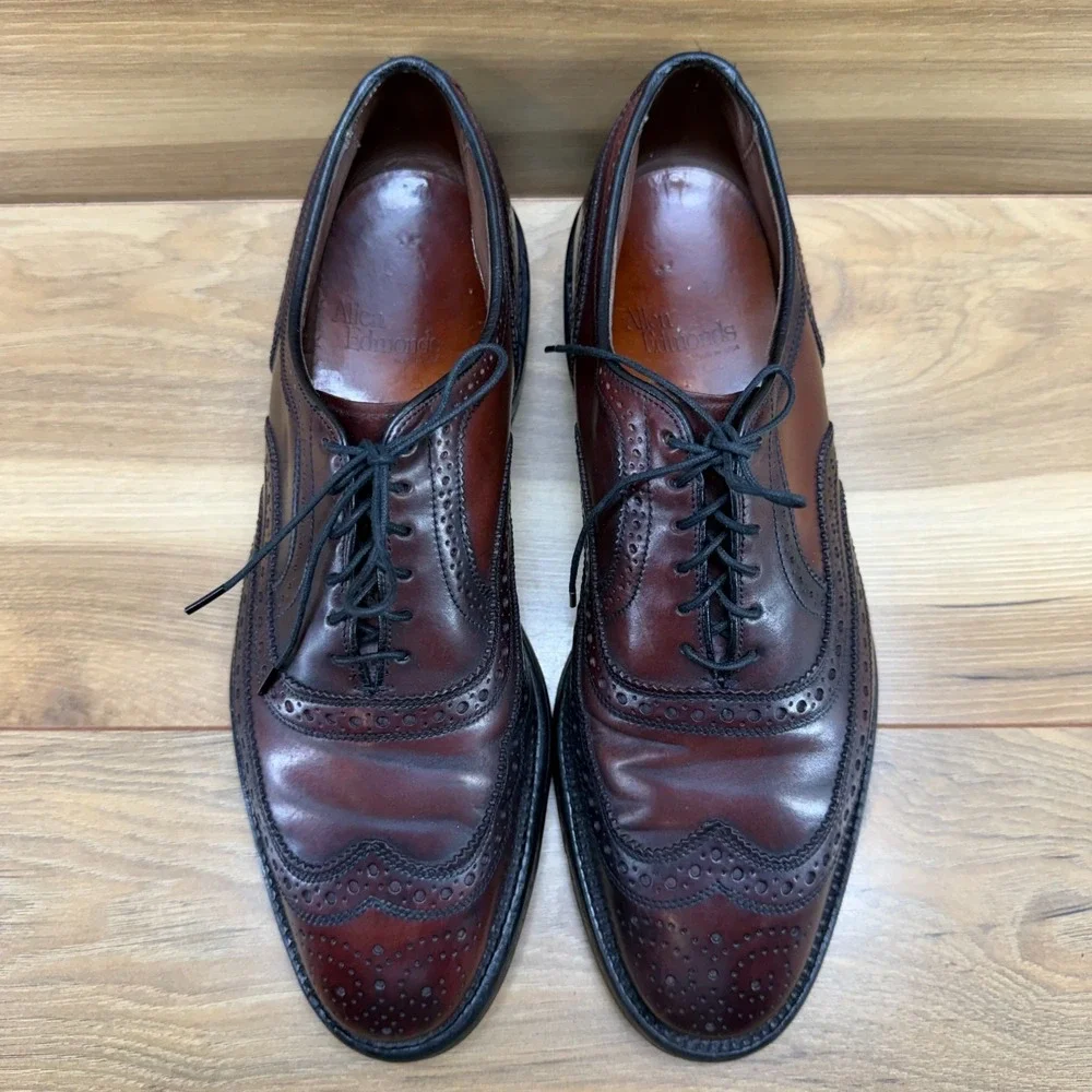 Allen Edmonds Cambridge Shell‎ Cordovan 9 D Wingtip Brogue Formal Business 8685